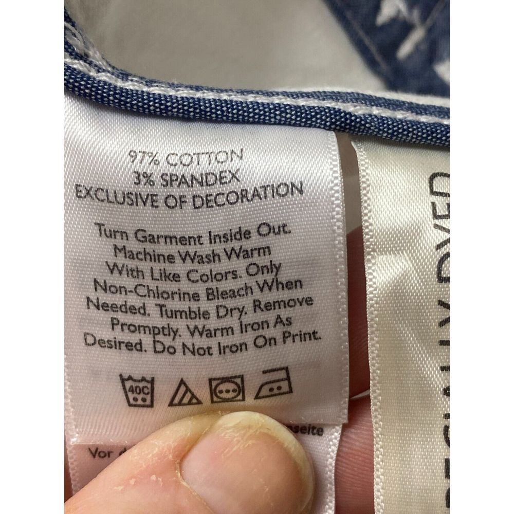 Eddie Bauer Jacket Womens 10 Small White Legend Wash Stretch Buttons Spandex NWT - Picture 10 of 15